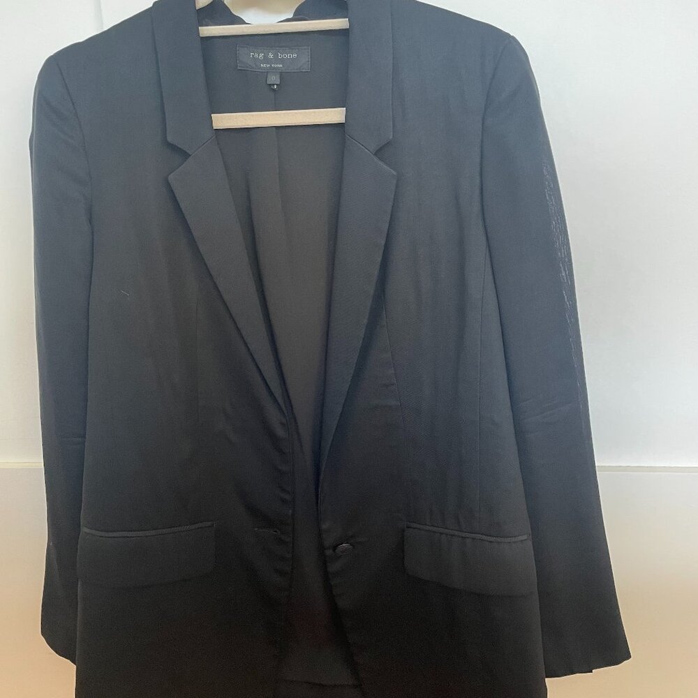Rag & Bone Lightweight Wool Boyfriend Blazer